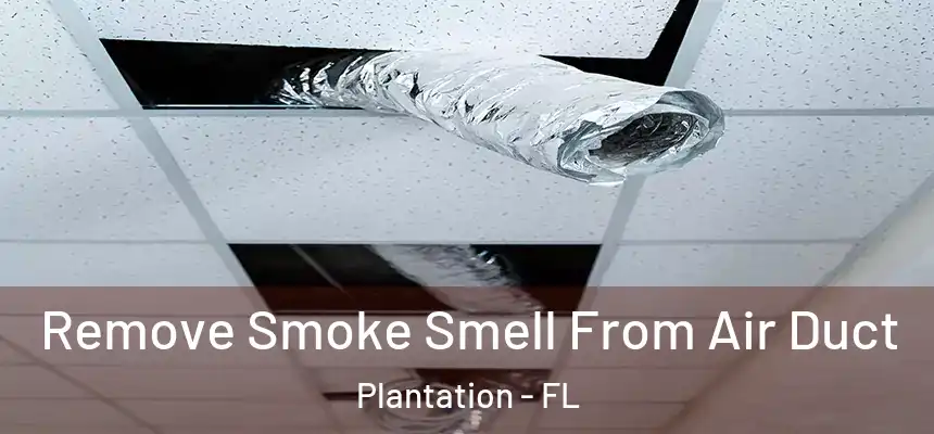 Remove Smoke Smell From Air Duct Plantation - FL